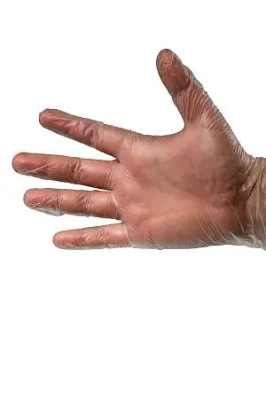 Фото №20 - Перчатки: виниловые L одноразовые неопудренные /пач.=100 шт.