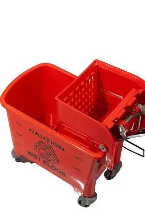 Фото №10 - Вик: Тележка 1х20 пластик с отжимом красная MRY