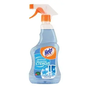 Чистящее средство: ХЭЛП 750мл для стекол (триггер) с нашат. спиртом