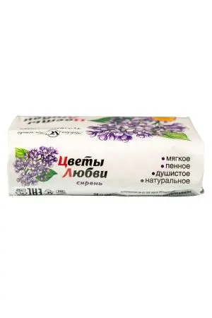 Мыло туалетное: ЦВЕТЫ ЛЮБВИ 90г СИРЕНЬ