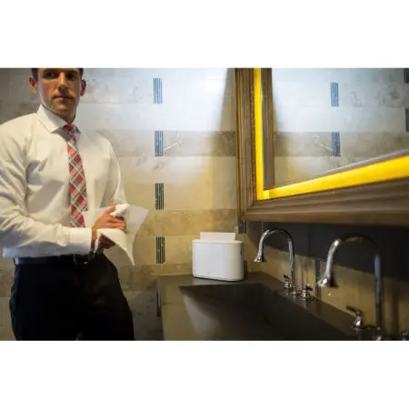 Tork: Диспенсер H2 Elevation Multifold для полотенец в пачках настольный белый