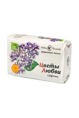 Мыло туалетное: ЦВЕТЫ ЛЮБВИ 90г СИРЕНЬ