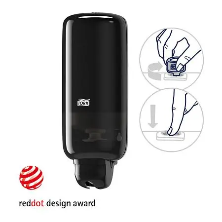 Фото №5 - Tork: Диспенсер S1/S11 Elevation 1л для жидкого мыла черный