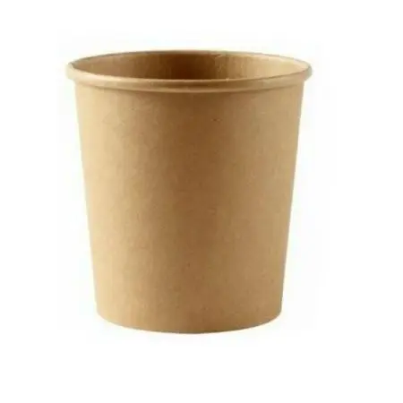 Одноразовая продукция: Контейнер бумажный круглый 450мл d=98мм крафт /пач.=60 шт.
