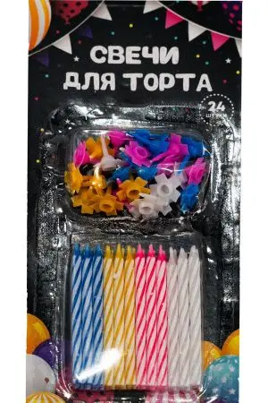 Одноразовая продукция: Свечи для торта /шт.=24