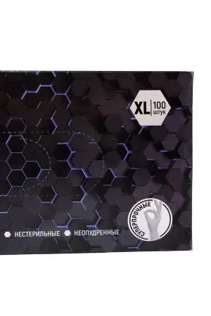 Перчатки: виниловые XL одноразовые неопудренные /пач.=100 шт.