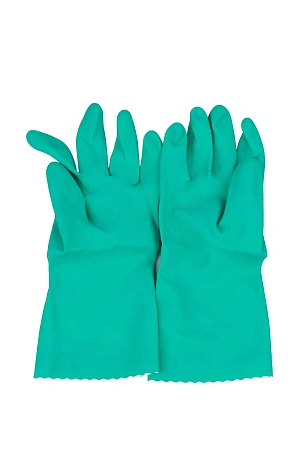 Фото №7 - Vileda: Перчатки многоцелевые M зеленый резиновые