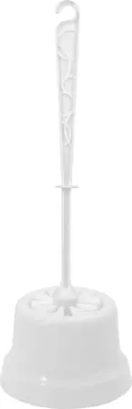 Хозяйственный инвентарь: Ерш унитазный с подставкой пластик(комплект) WC Disco/Rock'n'Roll белый