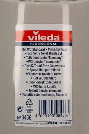 Vileda: Ерш для туалета с подставкой серый