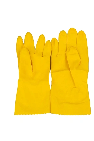 Фото №5 - Vileda: Перчатки многоцелевые M желтый резиновые