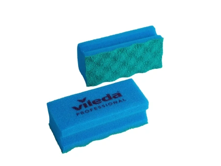 Фото №1 - Vileda: Губка ПурАктив 6,3х14х4,5см голубой