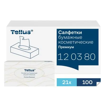 ТОРК: Салфетки *F1 Премиум 2сл 100л 19х21см для лица ультрамягкие белые