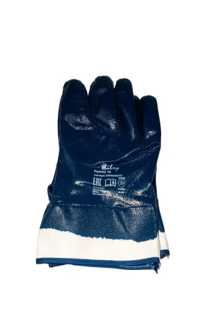 Фото №1 - Перчатки: х/б с полным нитриловым покрытием, манжет крага