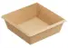 Превью №1 - Одноразовая продукция: Контейнер бумажный квадратный 550мл 130х130х45 крафт OneClick /пач.=50 шт.