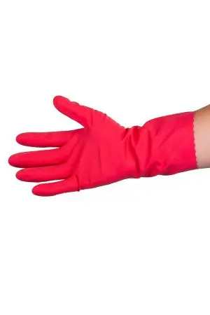 Vileda: Перчатки многоцелевые L красный резиновые