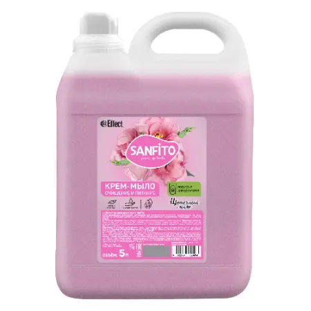 Effect: САНФИТО 5л жидкое крем-мыло Цветочный микс