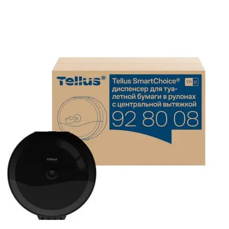 ТОРК: Tellus Диспенсер TP8 SmartChoice Wave для туалетной бумаги в рулонах ЦВ пластик черный