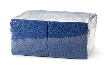 Бумажные салфетки: столовые 1сл 400листов 24х24 Big Pack синие
