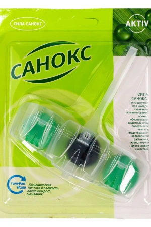 Чистящее средство: САНОКС Color Fresh WC 40г подвеска в унитаз освежитель голубая вода