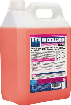 Мега: Мегасан 5л для очистки и дезинфекции сантехники