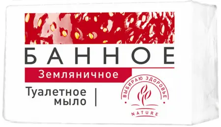 Мыло туалетное: БАННОЕ 125г земляничное Аист
