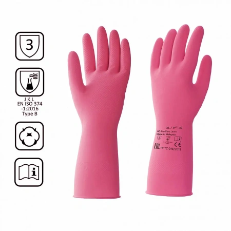 Фото №1 - HQ Profiline: Перчатки латексные XL красные