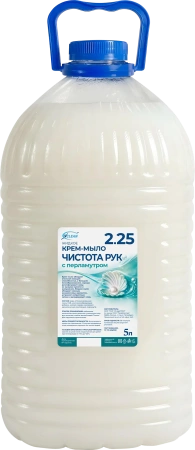 Мыло жидкое: VCLEAN Чистота рук 5л крем-мыло с перламутром