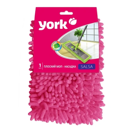 Хозяйственный инвентарь: МОП насадка на швабру YORK Сальса микрофибра "лапша"