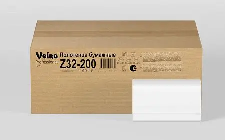 Фото №4 - Вик: Полотенца бумажные Z 2сл 200л 22,5х21,3см 100% целлюлоза белые СЫКТЫВКАР Lite