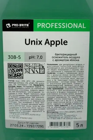 Pro-Brite: Юникс 5л жидкий ароматизатор Яблоко