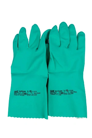 Фото №9 - Vileda: Перчатки многоцелевые M зеленый резиновые