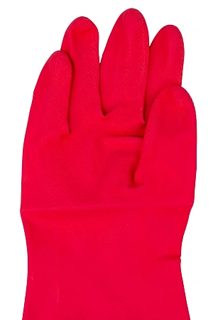 Фото №7 - Vileda: Перчатки многоцелевые M красный резиновые