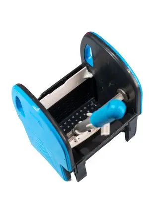 Вик: Тележка 2х25л металл хром+ отжим + дополнительная корзина