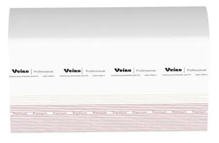 VEIRO: Полотенца бумажные Z 2сл 200л 22,5х21,3см Premium белые