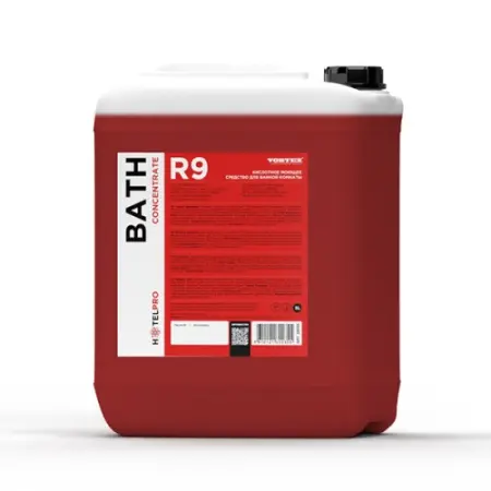 Вортекс: R9 BATH 5л кислотное моющее ср-во для ванной комнаты концентрат тв. канистра