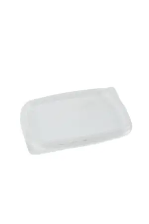 Одноразовая продукция: Крышка к контейнеру 108х82мм прямоугольная Д-Полимер /пач.=100 шт.