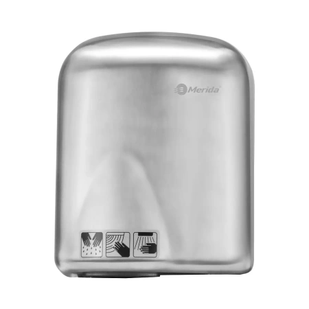 МЕРИДА: Сушилка для рук ECOFLOW PLUS 1650Вт 20м/с СЕНСОРНАЯ металл матовый