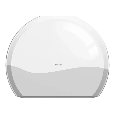 ТОРК: Tellus Диспенсер TP1 Джамбо Wave для туалетной бумаги в рулонах пластик белый/серый