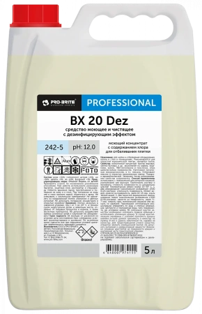 Pro-Brite: Би Икс 20 Дез 5л для отбеливания плитки