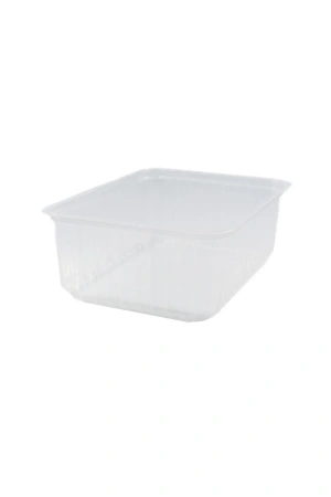 Фото №1 - Одноразовая продукция: Контейнер пластиковый прямоугольный 750мл 179х132мм прозрачный Д-Полимер /пач.=50 шт.