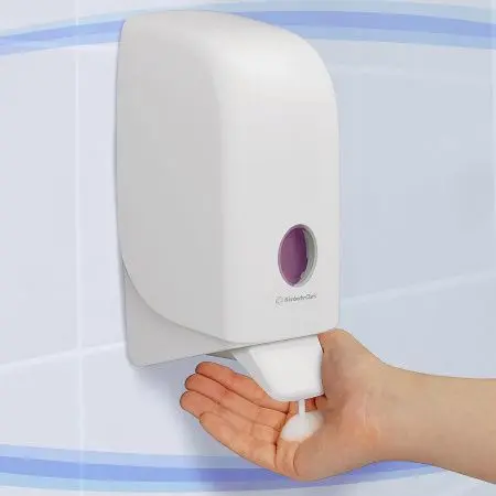 Kimberly-Clark: Диспенсер Аквариус для жидкого и пенного мыла белый