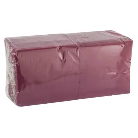 Бумажные салфетки: столовые 1сл 400листов 24х24 Big Pack ROSHY бордо