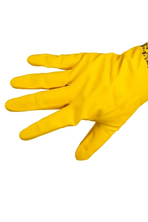 Фото №3 - Vileda: Перчатки многоцелевые M желтый резиновые
