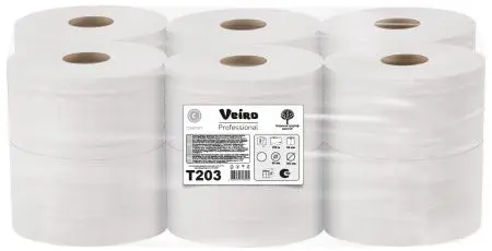 VEIRO: Бумага туалетная 2сл 200м/9,5 Comfort белый