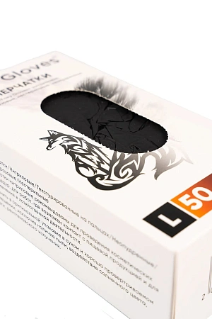 Фото №4 - Перчатки: нитриловые черные L /пач.=100 шт.