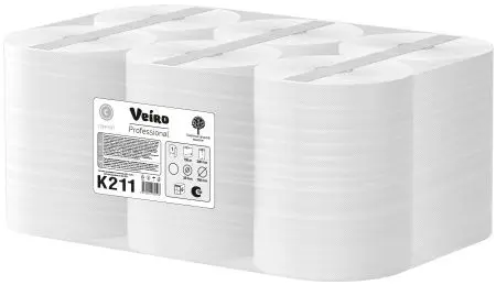 VEIRO: Полотенца бумажные 1сл 150м/20 Comfort белые