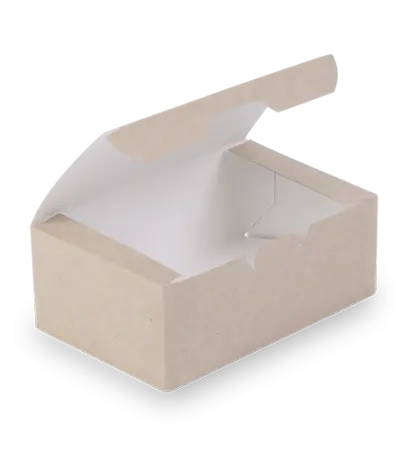 Одноразовая продукция: Коробка бумажная для пирожного 150х91х70 крафт OSQ Fast Food Box L /пач.=25 шт.