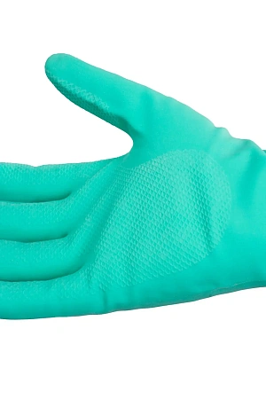 Фото №6 - Vileda: Перчатки многоцелевые M зеленый резиновые