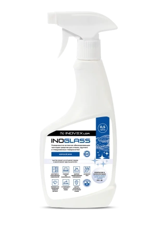 Продукция ИНО: Inoglass 0.5л ср-во для стекол (наружнее применение) с триггером