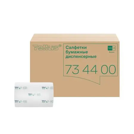 ТОРК: Tellus Салфетки *NS4 NapServe Solution Баланс 1сл 250л диспенсерные белые